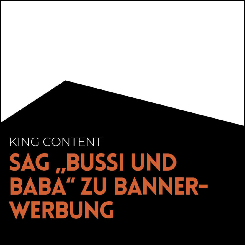Coverbild zum Artikel Sag Bussi und Baba zu Bannerwerbung